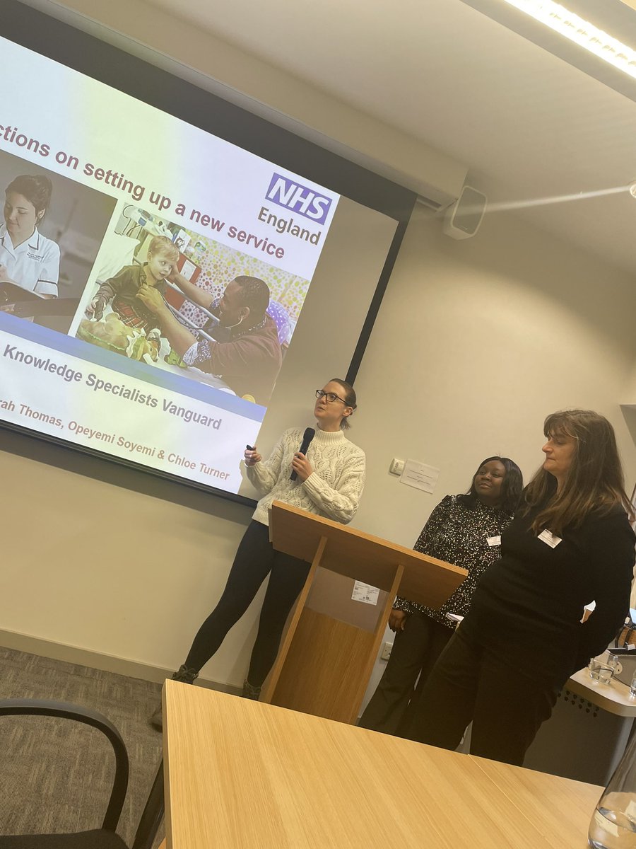 Final session of #ICLC23 kicking off with Sarah Thomas, Opeyemi Soyemi and Chloe Turner talking about setting up the primary care specialist roles #ICLC23