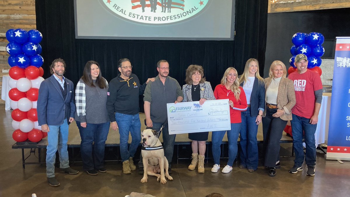 THIS is what it is all about!

Yesterday, we granted our 347th service dog to a combat veteran from Illinois during our American Warrior Real Estate Professional event.

Thank you to everyone who came to Frankfort to learn and better serve our service members.

#FairwayNation
