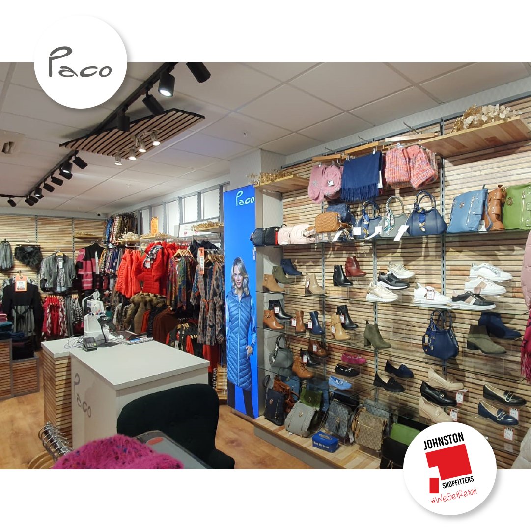 Team #JohnstonShopfitters are delighted to showcase our most recent Turn-key Fit-out for @PacoBoutique @NavanTownCentre Wishing Paco & all the Paco Team our very best wishes & continued success #Paco #PacoStore #PacoFashion #Ladiesfashion #Ladieswear #NavanTownCentre #WeGetRetail
