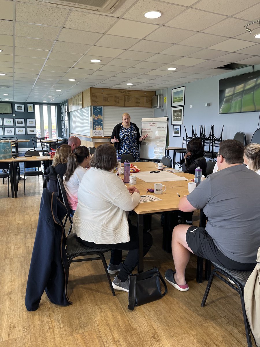 DebbieMiddlehu1's tweet photo. Guild Lodge ward admin away day, looking at the TED survey results, an excellent day of learning with a bit of fun thrown in ⁦@WeAreLSCFT⁩ https://t.co/K3bJPXQHW1