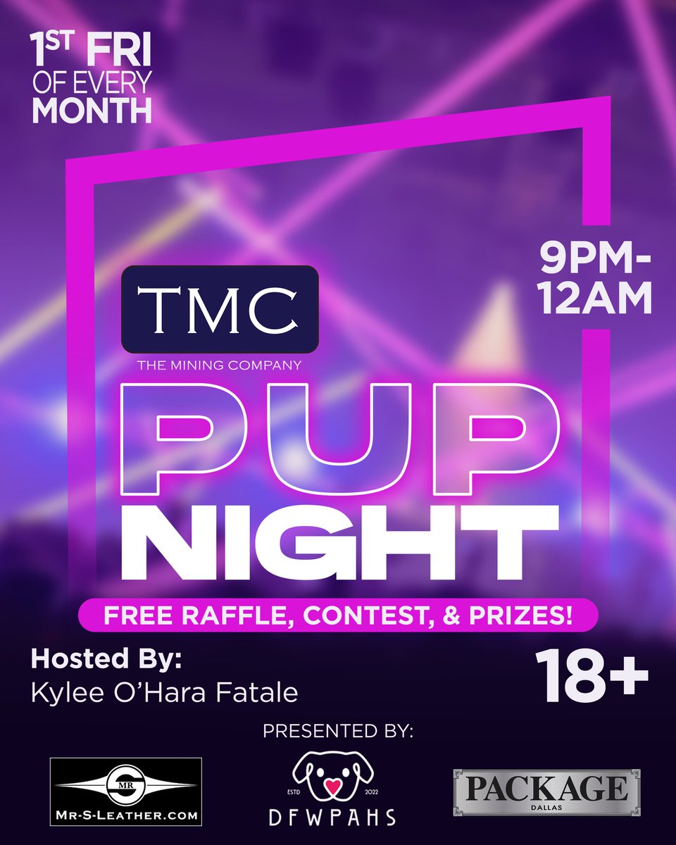 DfwPahs's tweet photo. Tonight is the night!!! Awrooo come to @tmcdallas at 9pm for November pup night! 

#pupplay #pupplaycommunity #dfwpahs https://t.co/fCgyGc6kl1