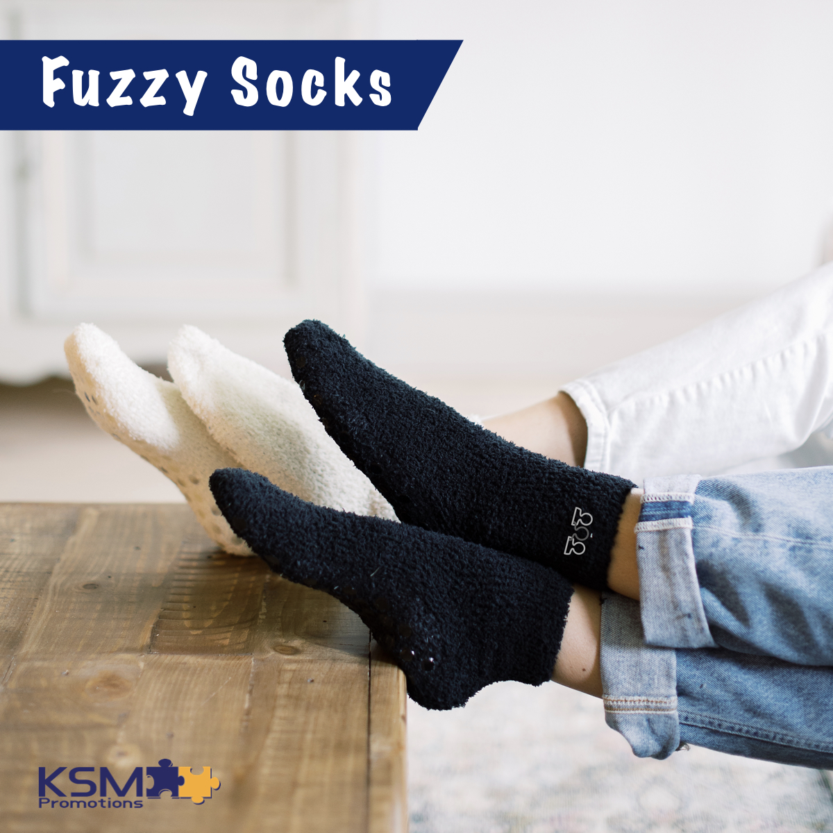 Socks continue to be popular giveaways people love to get. They make a great addition to your company store. We love these fuzzy ankle ones, perfect for hanging around the house.
Need a quote?

#ksmpromotions #companyswag #businessgifts