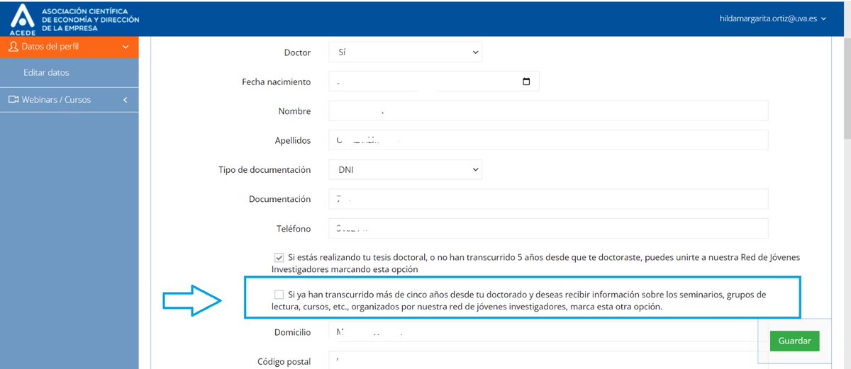 📢 New update at #ECNACEDE! Senior members can now join our Newsletter on the intranet at <a href="/ACEDEmanagement/">ACEDE</a> and stay updated on our activities without network membership. 
Check the box just like in the picture -> 📷 #PhDNetwork #JoinUsToday 📧💼📈