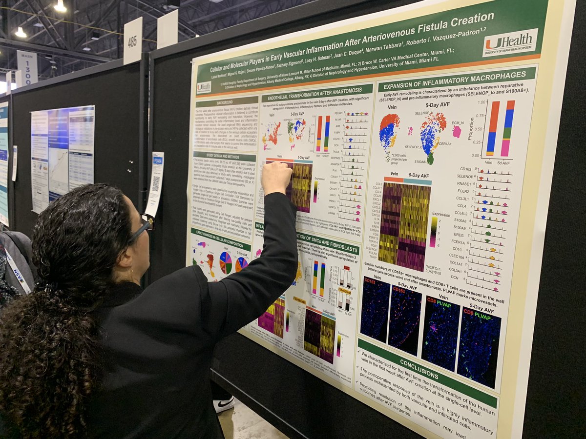 The amazing science by our division continues! Laisel Martinez discussing her work on early vascular inflammation after AVF.