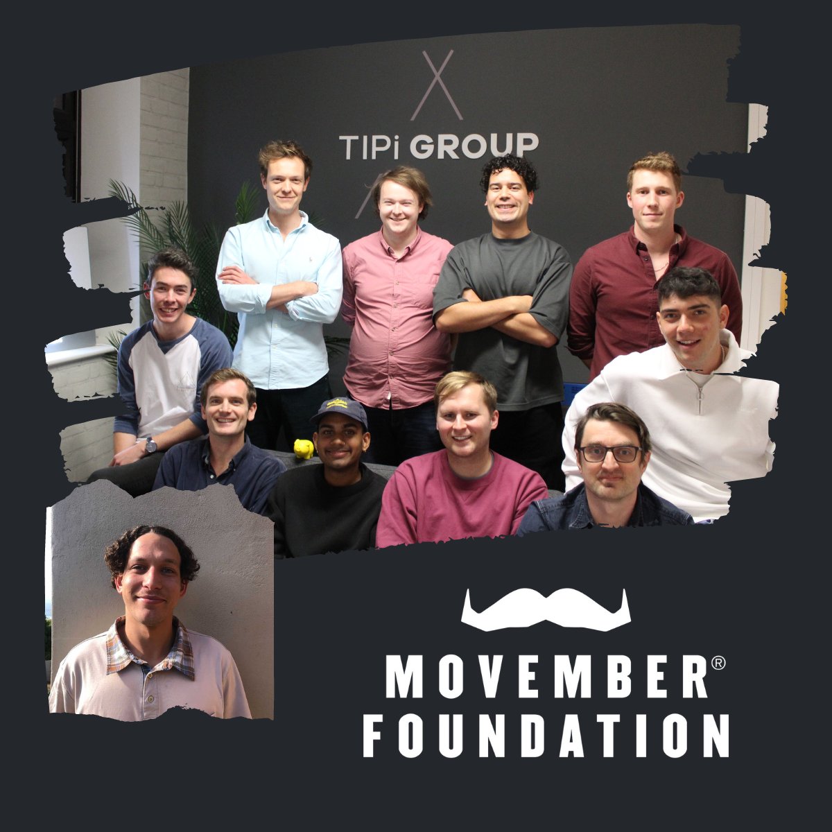 Our TIPi mustache-ers are ready for <a href="/MovemberUK/">Movember UK</a> 

Throughout the month, as well as growing moustaches, we will be holding various activities to raise as much as possible for the worthy foundation.

Stay posted to see their #movembermoustaches progress📷