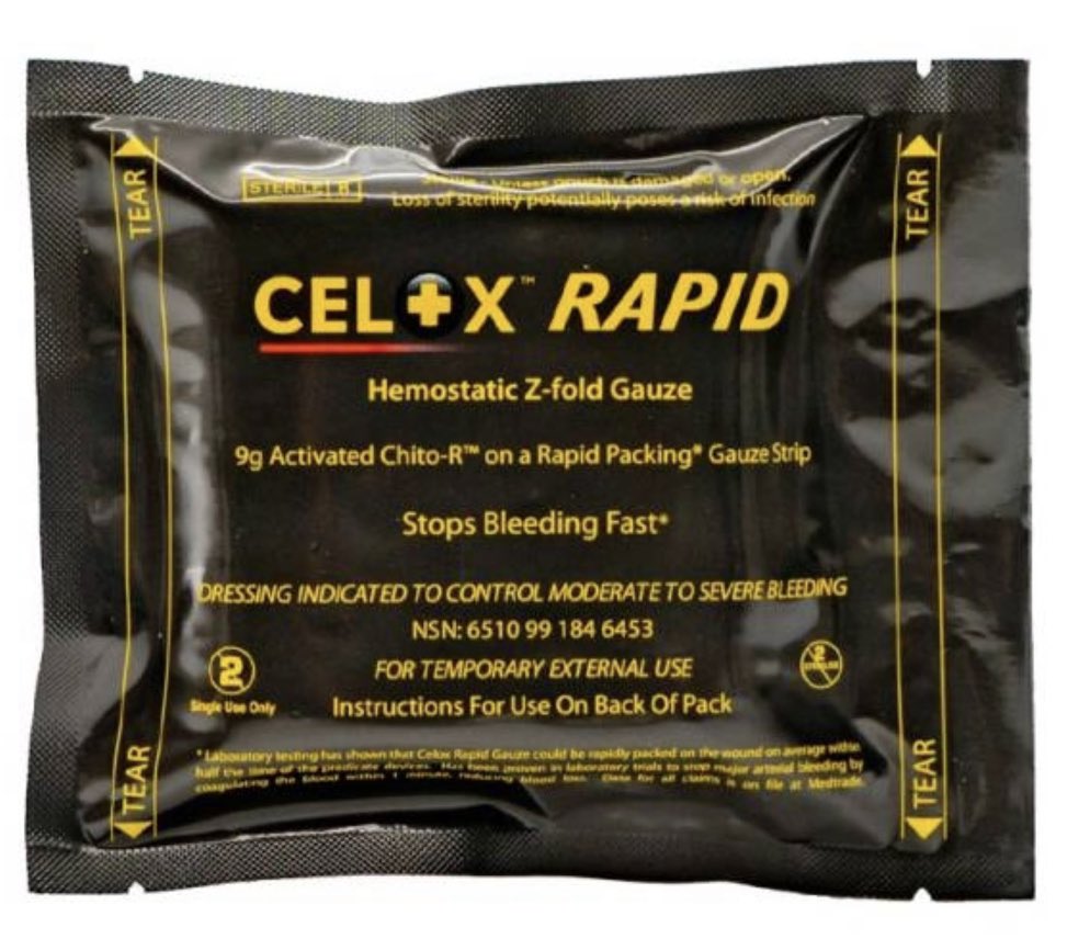 Many thanks to Tim from @CeloxMedical for sending us some freebies to handout to the public at our engagement event with @sussex_police later this month. We also have a number of Bleed Control Cabinets being installed this month all featuring Celox RAPID Haemostatic Gauze