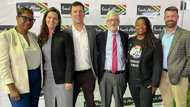 AFA Int'l VP @KatosQuest is in Johannesburg highlighting LGBTQ+ and women worker rights with @steelworkers and others, as part of a delegation led by @USTradeRep @AmbassadorTai to participate in the 20th African Growth and Opportunity Act (AGOA) Forum.