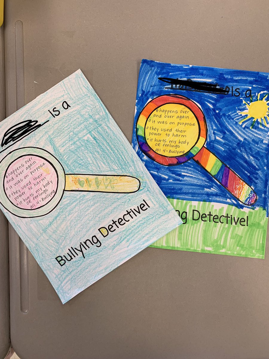 msullivangcprd's tweet photo. @NHPRoadSchool 1st graders learned how to detect bullying this week as part of our #bullyproofing curriculum! Thank you @Rkurasakinhpgc1 for sharing this fun idea! @NHPGCP #proud2bnhpgcp https://t.co/O6waD0o8Co