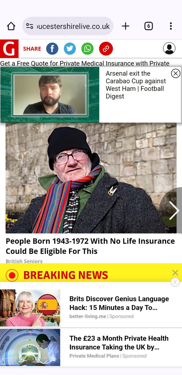 Accidentally clicked on a local news site