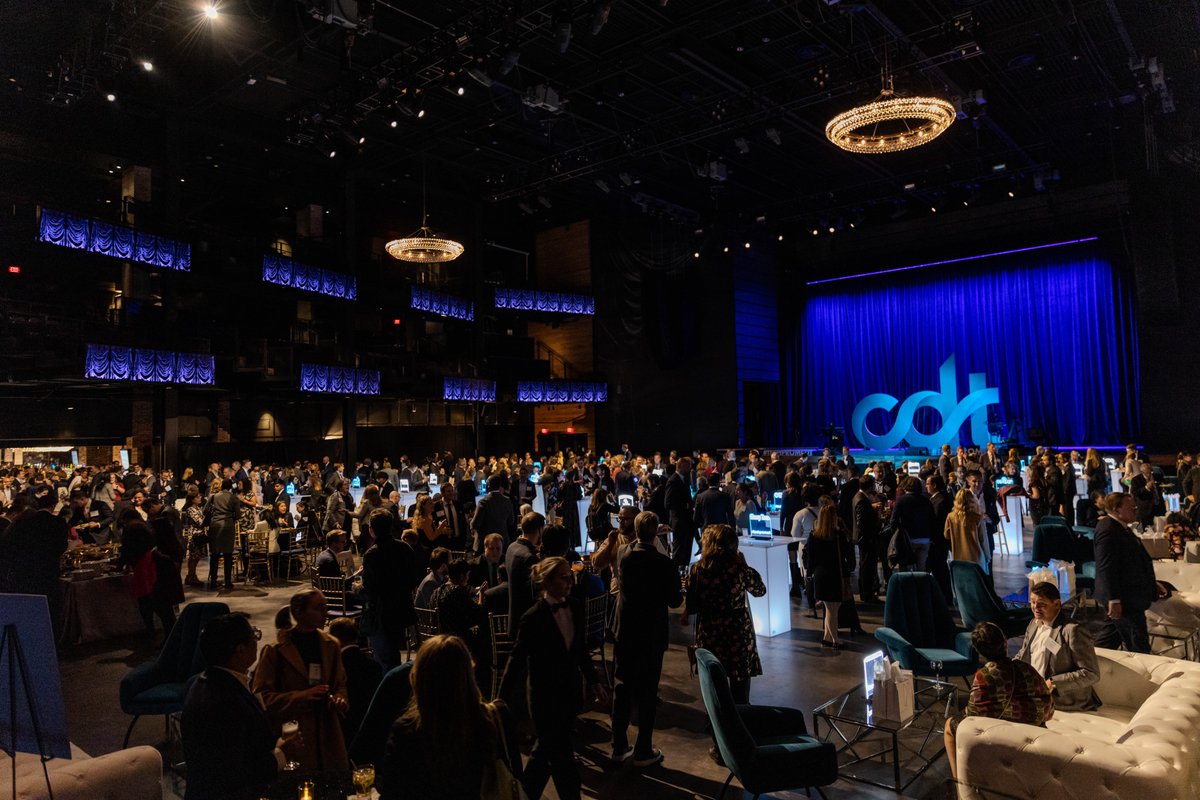 CenDemTech's tweet image. 🪩 Our deepest gratitude to those that joined us last night @ #TechPromCDT. Because of your support, @CenDemTech welcomed over 900 guests from across civil society, industry, government, and academia. Thank you for being part of our big night! 👏