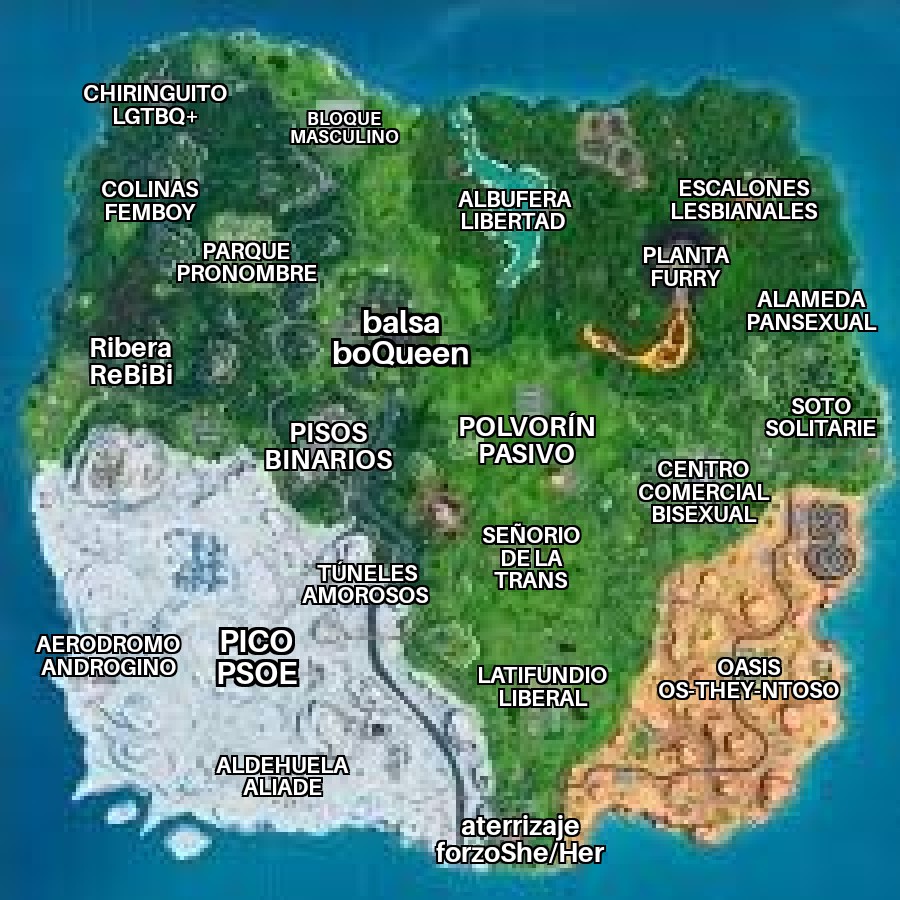 Fortnite si fuera woke: