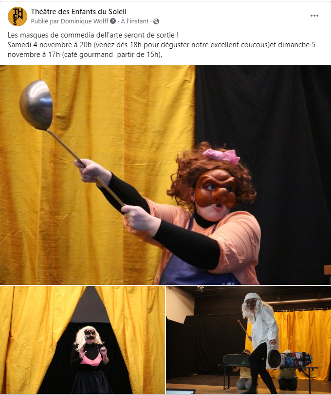 lethenso's tweet photo. #Tenso #Wolfisheim #Théâtre #masques #Strasbourg #Christa #commediadell'arte #DNA https://t.co/Bdsej5ys6A