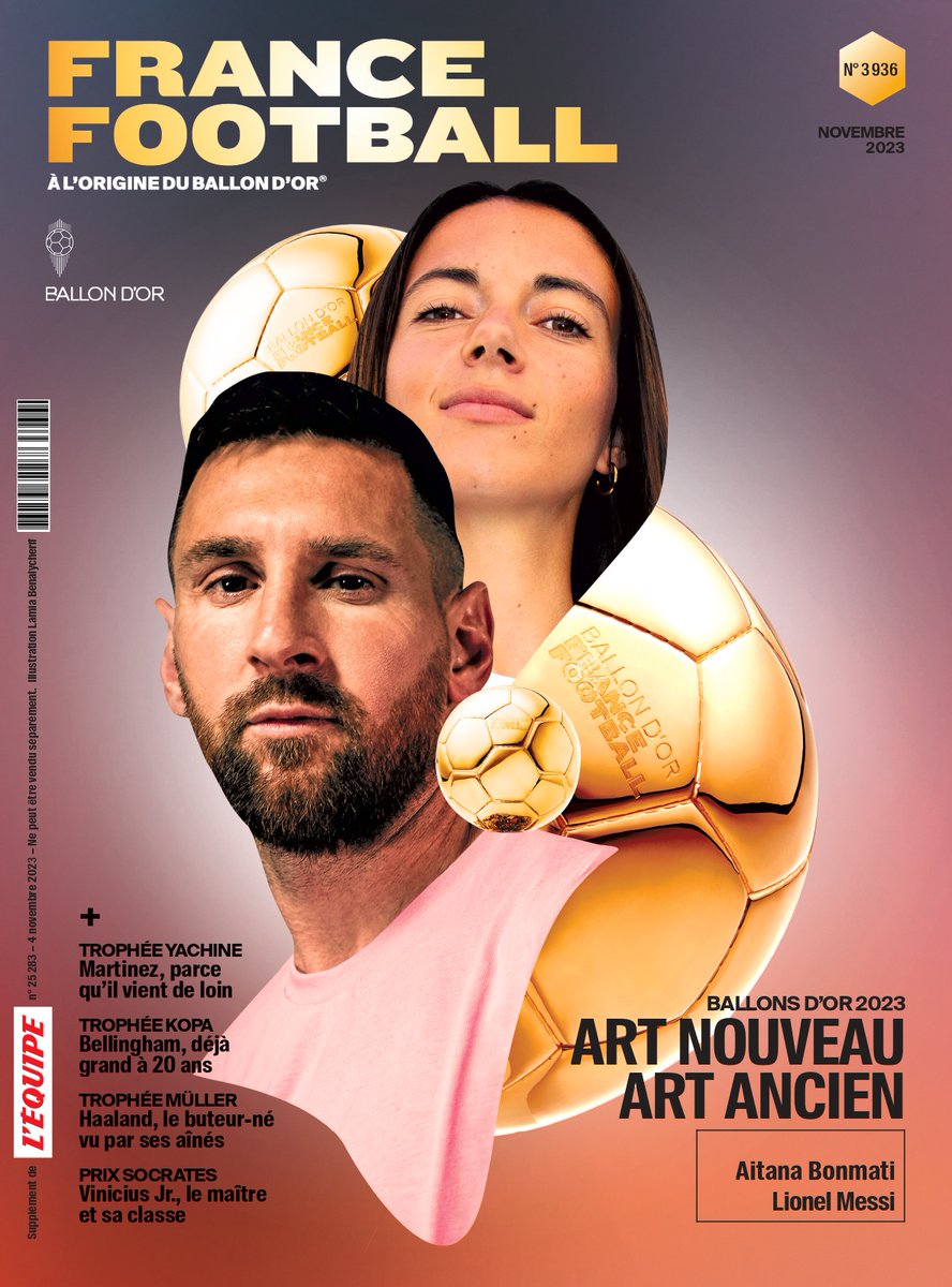 The cover you've all been waiting for! 

La couverture que tout le monde attendait ! 

Le France Football édition Ballon d'Or disponible ce samedi / France Football Ballon d'Or special issue, available this Saturday.

#ballondor
