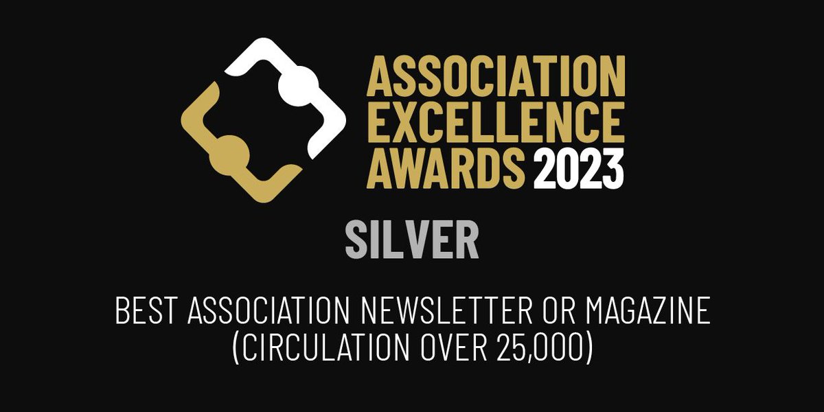 🥈 BEST ASSOCIATION NEWSLETTER OR MAGAZINE (CIRCULATION OVER 25,000) silver at the Association Excellence Awards 2023 goes to The Country Land &amp; Business Association with 'Land &amp; Business'.
Congratulations <a href="/CLAtweets/">Country Land & Business Assn</a> 
#AEA2023 #AssociationExcellence