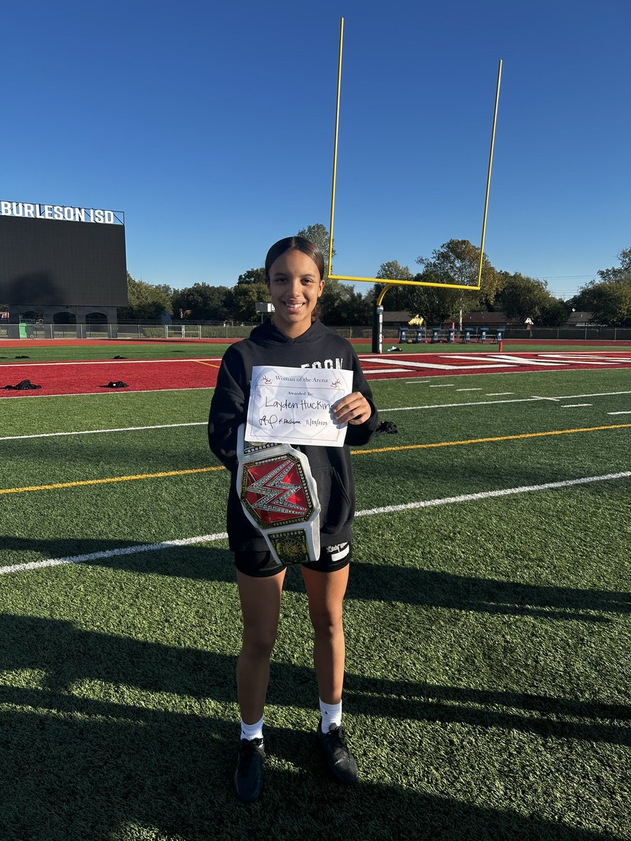 LadyElkSoccer's tweet photo. Woman of the Arena, Layden Huckins! #strivevaliantly https://t.co/EnHSoBcqob