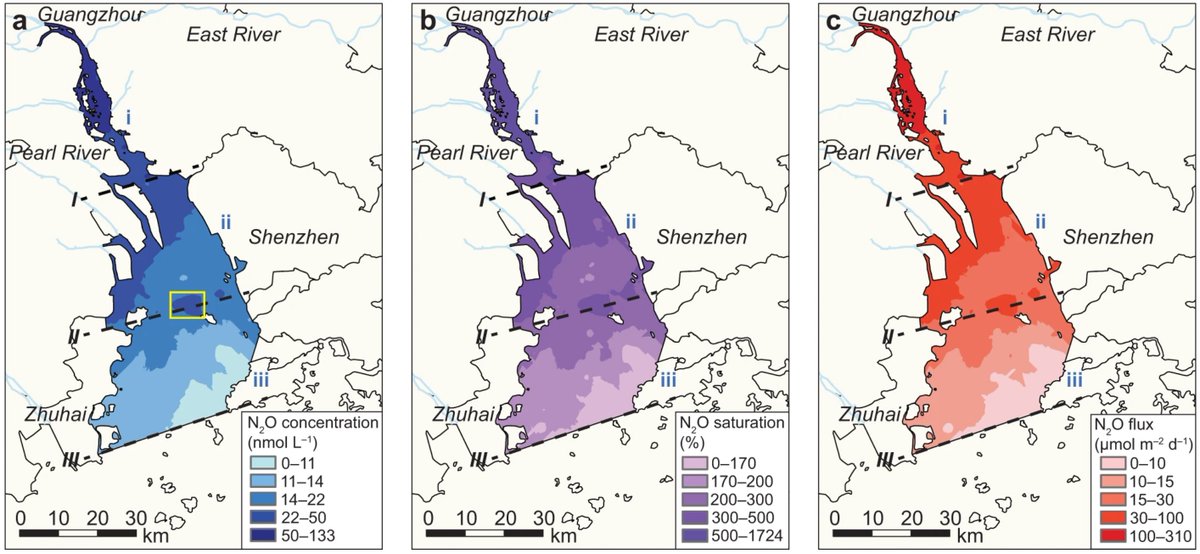 Chenghao Wang (@chenghaow) on Twitter photo Our high-res sampling campaign reveals extensive N2O emissions from an urbanized estuary, but the relationship between N2O-N and NO3-N is nonlinear, suggesting that IPCC's estuarine N2O emission factor is overestimated. <a href="/OUDGES/">OU Dept. of Geography & ES</a> <a href="/ousom/">Oklahoma Meteorology</a> <a href="/OUAGS/">OU College of Atmospheric & Geographic Sciences</a> Our high-res sampling campaign reveals extensive N2O emissions from an urbanized estuary, but the relationship between N2O-N and NO3-N is nonlinear, suggesting that IPCC's estuarine N2O emission factor is overestimated. <a href="/OUDGES/">OU Dept. of Geography & ES</a> <a href="/ousom/">Oklahoma Meteorology</a> <a href="/OUAGS/">OU College of Atmospheric & Geographic Sciences</a>