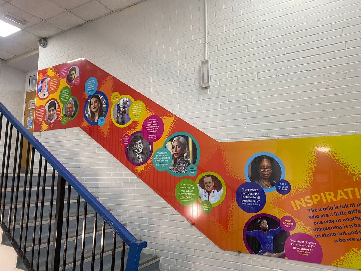 Exciting news! Just finished another fantastic project @GirlsBolton. We've created stunning wall art for the Stairwell in Design and Technology, as well as a Health and Social wall. So proud to contribute to the school's inspiring environment!
#wallart #visualdisplays