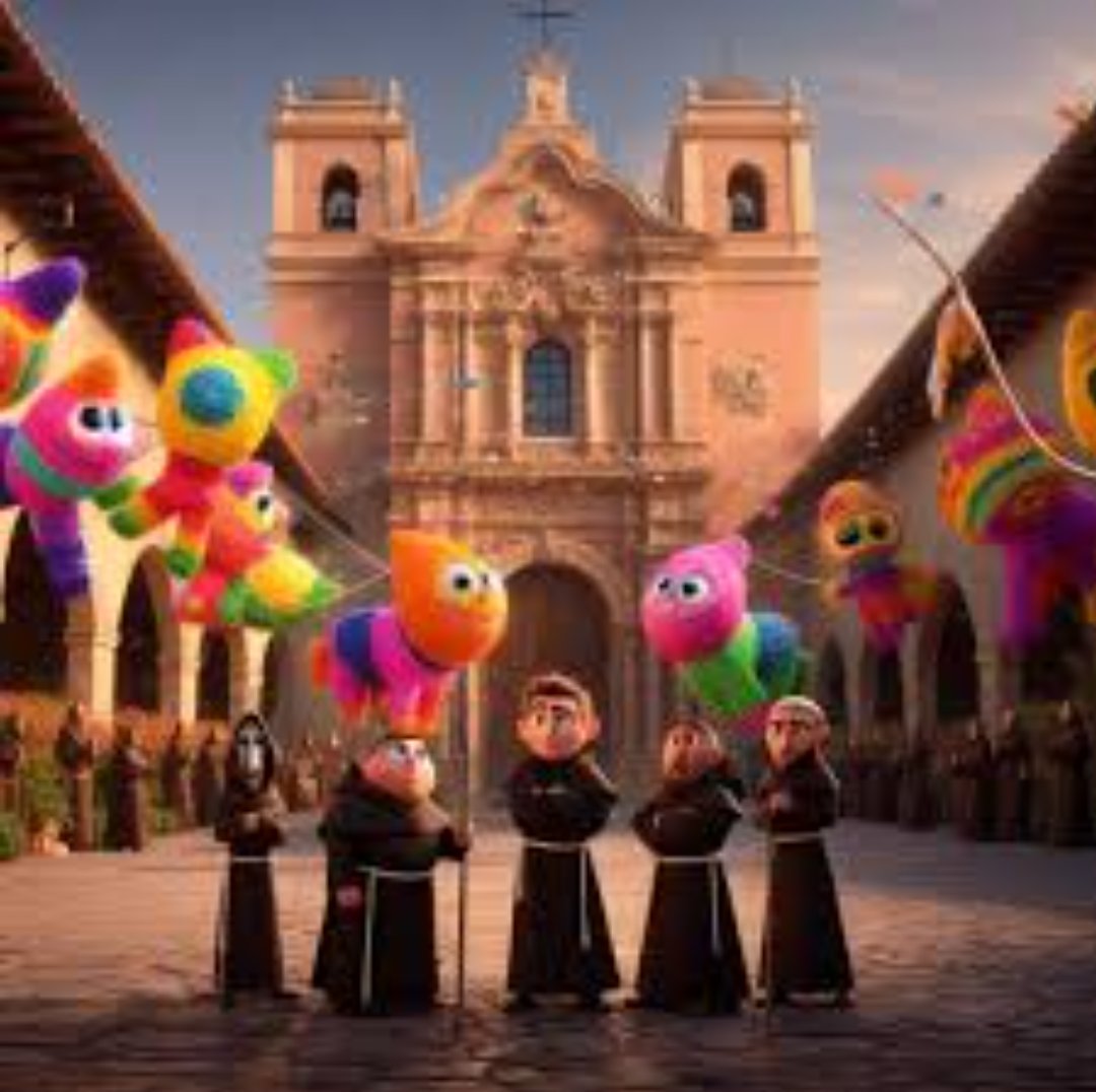 YeseniaZuleima's tweet image. #LaFiestaGrandeDeMiTierra

La Feria de la Piñata en Acolman 🎇🪅🪅
En el Ex Convento de San Agustín  se elaboró la primera piñata
A la olla de barro, decoradas de papel de china de colores para representar a los placeres superfluos. Los picos que simbolizan lo pecados capitales🪅