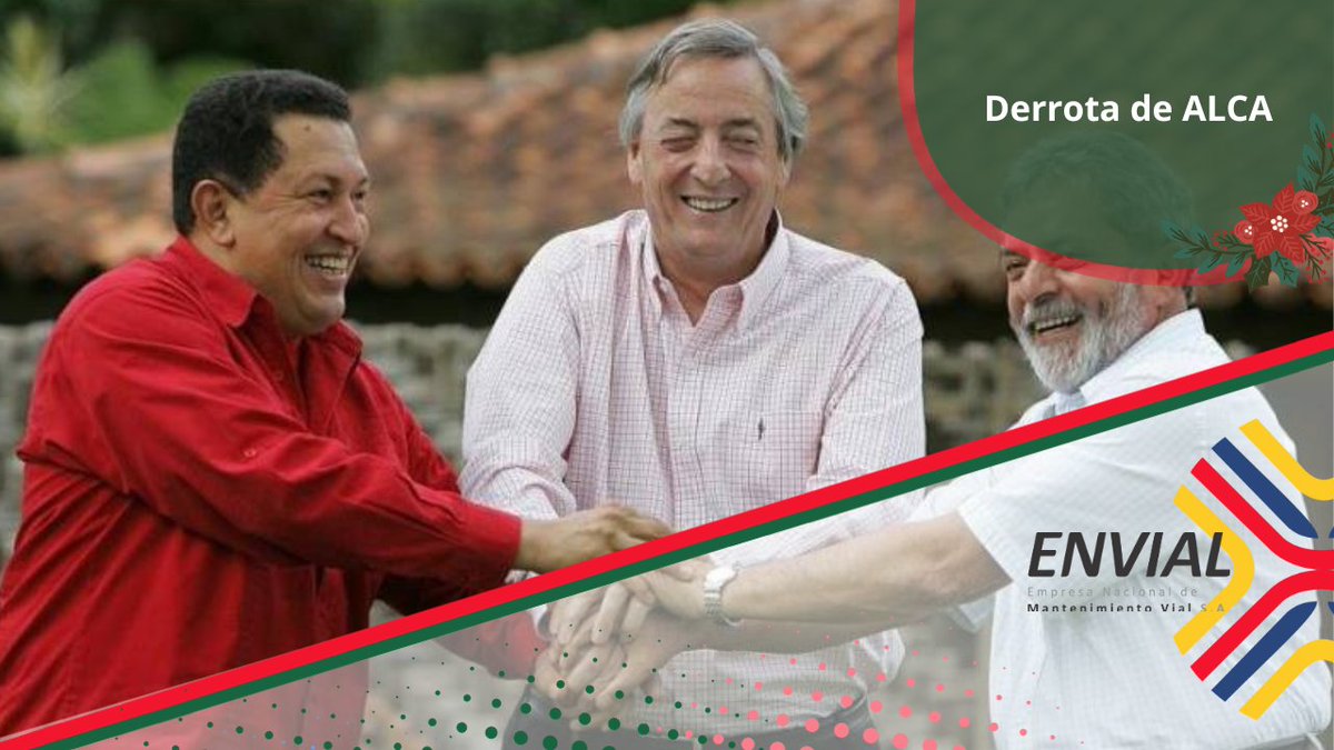 Mantenvial01's tweet image. #Efemérides || Hoy se cumplen 15 años de aquella histórica derrota al #ALCA, bajo el liderazgo del Cmdt. Hugo Chávez, y los expresidentes de #Argentina, Néstor Kirchner, y de #Brasil, Lula Da Silva, dando paso a un modelo económico productivo e incluyente en la región.

#4Nov