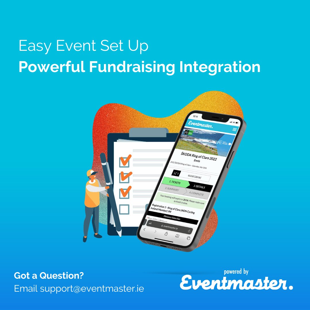 Did you know you can integrate our powerful fundraising tool for free on <a href="/EventmasterIe/">Eventmaster</a> 

How it works: give2you.ie/fundraising-ev…

#PoweredbyEventmaster