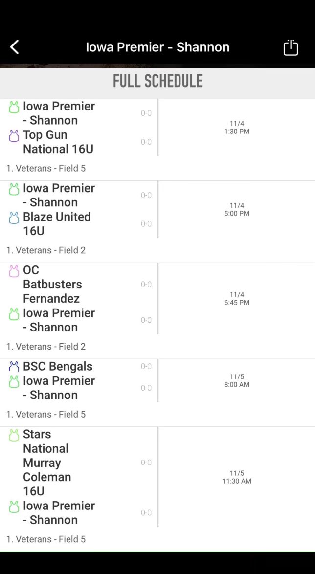 Headed to Texas this weekend! Here is our schedule below. Come check us out!! <a href="/IowaPremierFP/">Iowa Premier Fastpitch</a>