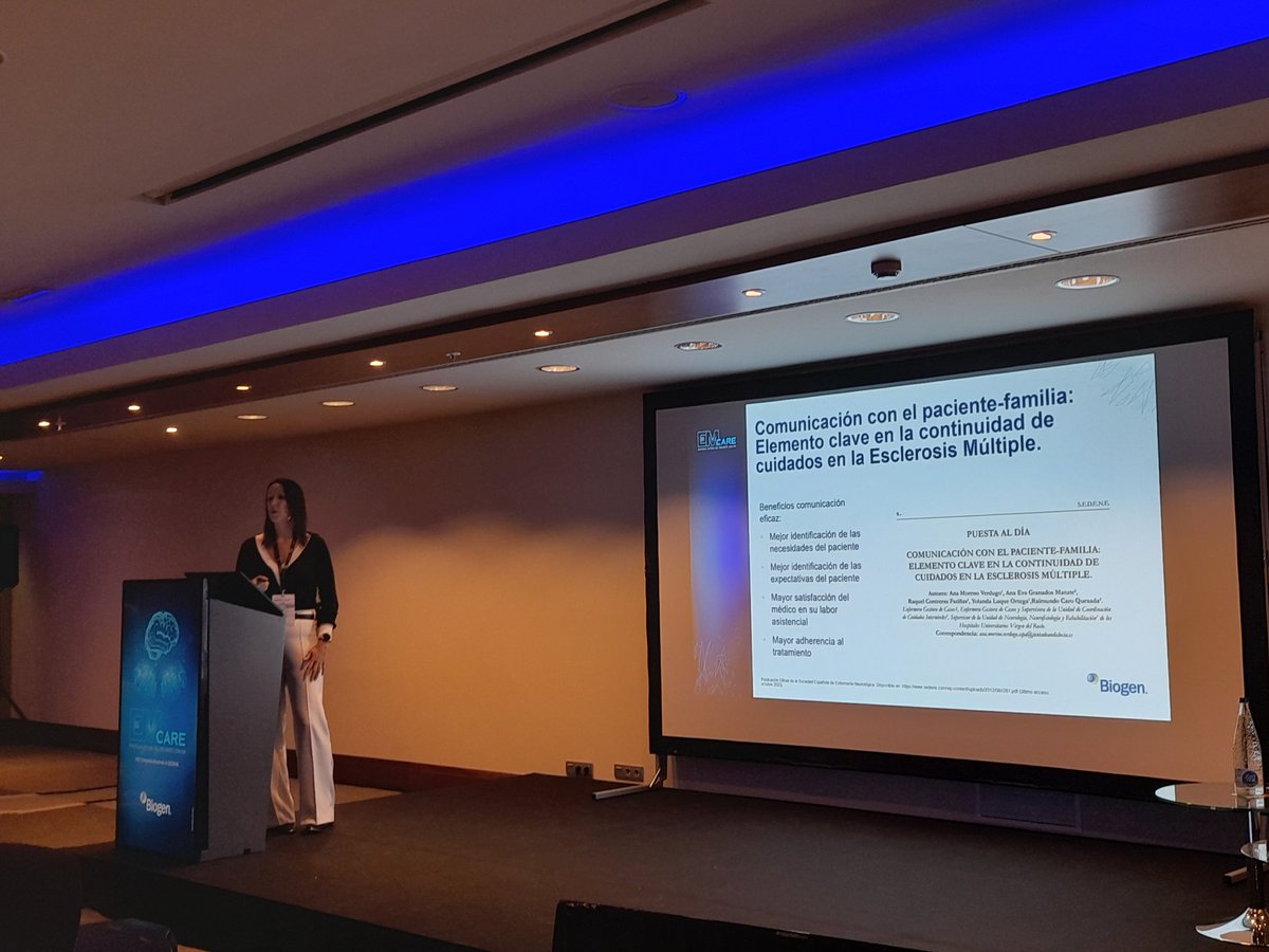 sedenered's tweet image. #SEDENE2023 seminario @biogen #EMCARE: enfoque actual del pac
Modera @AnaLadero76 enfermera del H de Cruces, vocal #EMSEDENE ponentes Noelia Becerril y Mikel Merchan 

👉Escenario de la EM en el 2023
 👉Monitorización de los ttosde la 👉PROms  natalizumab, tecfidera y vumerity