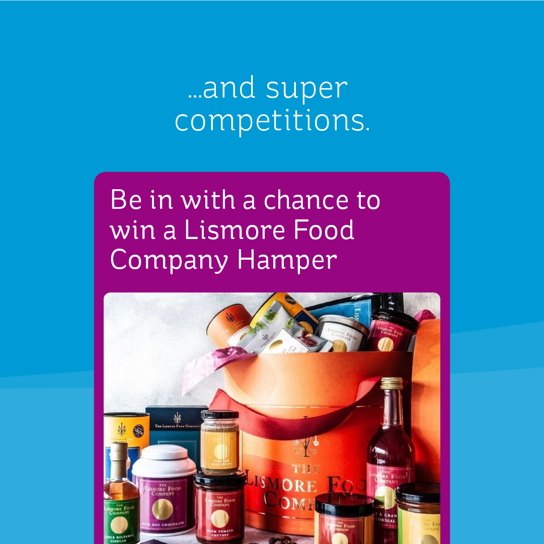 Check out this month's Electric Ireland Rewards offers!​
​
• 15% off Forager​
• 25% off Wunjo​
• Be in with a chance to win a Lismore Food Company Hamper

To Login:  bit.ly/3BbnBp5  
To Register: bit.ly/40fXDvF