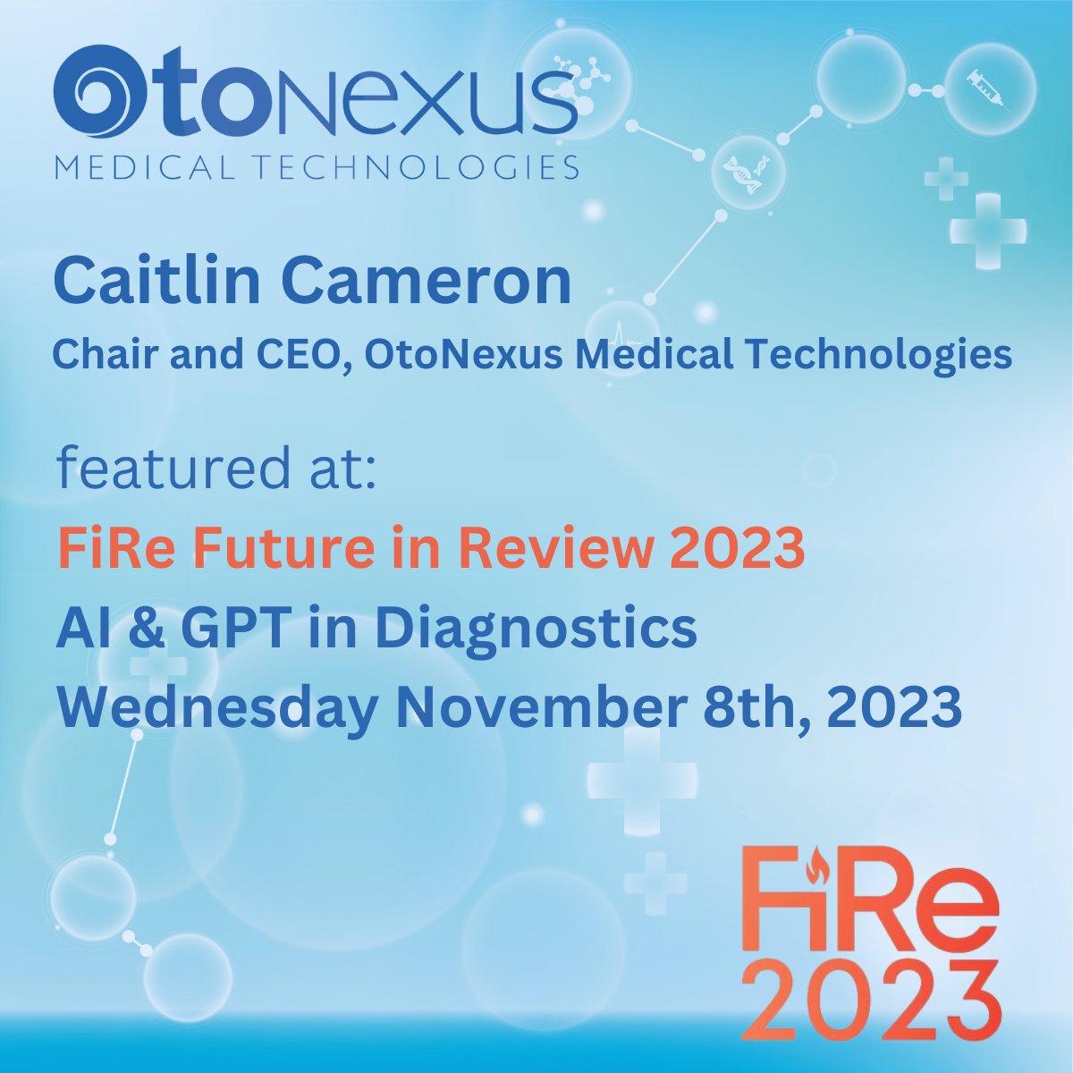 Join us at the FiRe Future in Review 2023 in Paso Robles, CA, as Caitlin Cameron, CEO, presents on AI &amp; and GPT in Diagnostics on November 8th @ 2:00 p.m. 

#ai #gpt #diagnostics