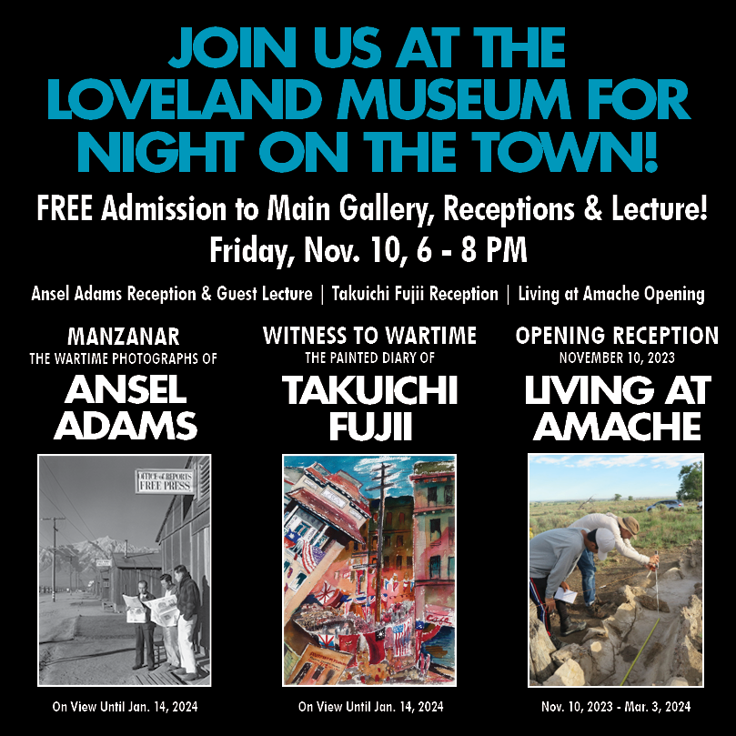 We have a full line-up of events for Night on the Town, November 10th at the Museum! There will be an opening reception, guest lecture and free admission from 6-8 pm, we hope to see you there!