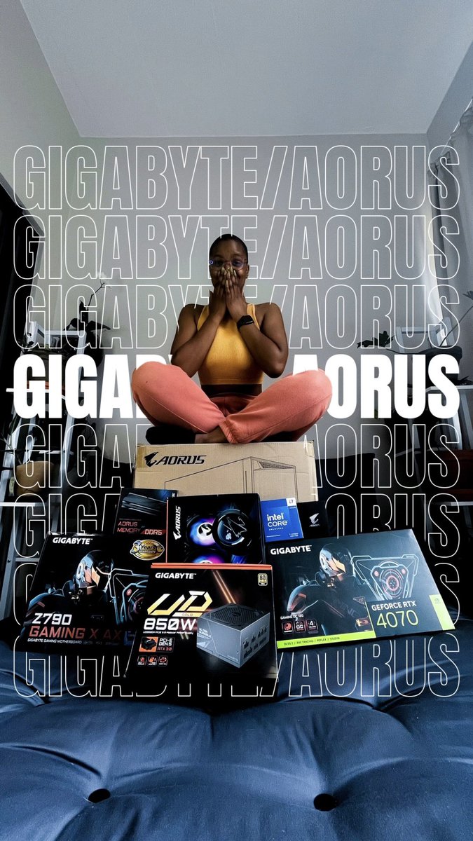 Possibly THEE BIGGEST announcement I’ve had to make so far 💅🏾

Ya girl is officially ✨Powered by Gigabyte/Aorus✨