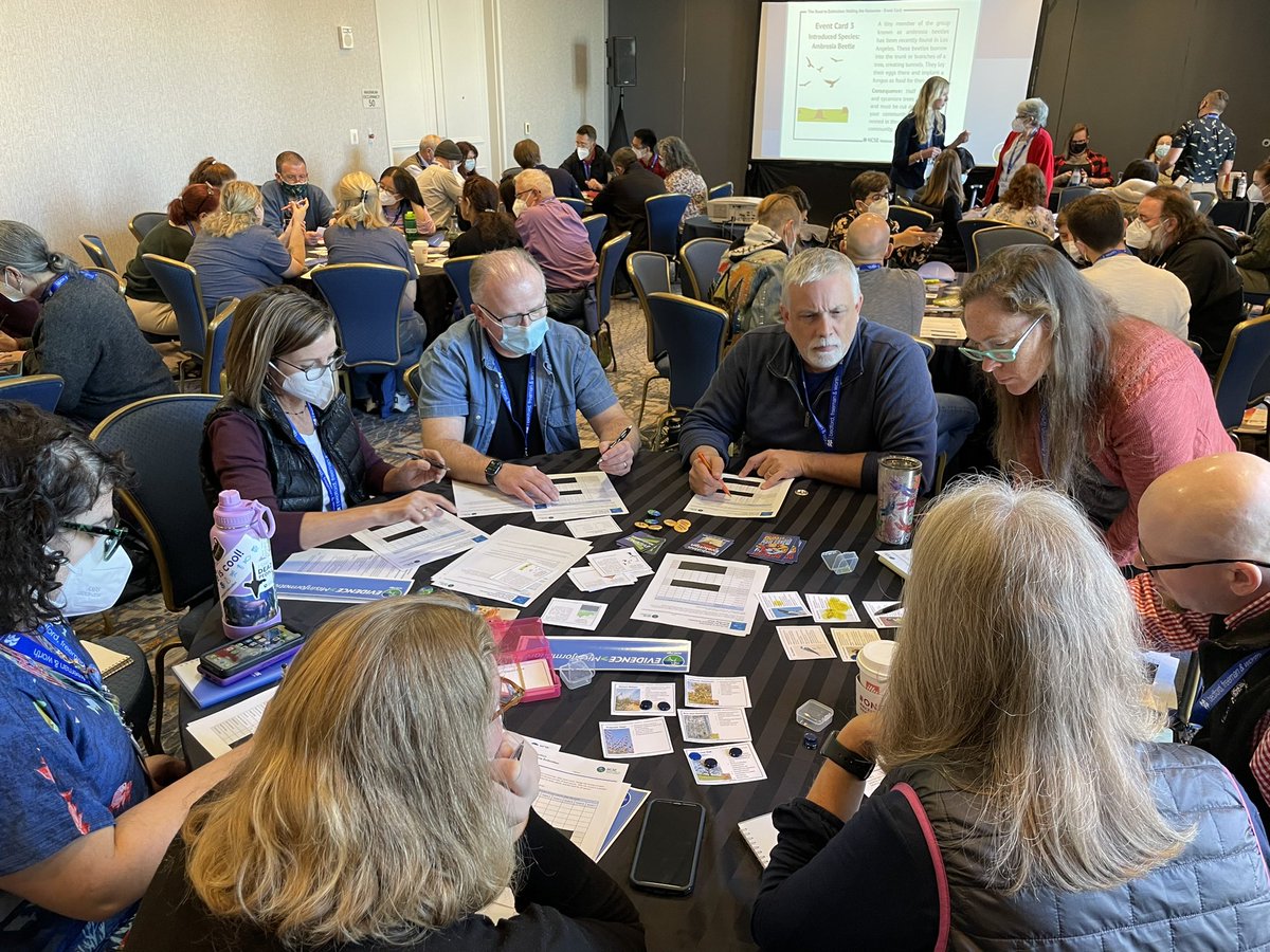 Engaging in <a href="/NCSE/">National Center for Science Education</a> an activity from The Road to Extinction storyline with <a href="/missmissig/">Chandler Tawney</a> #NABT2023

Free lesson plan online ncse.ngo/road-extinctio…