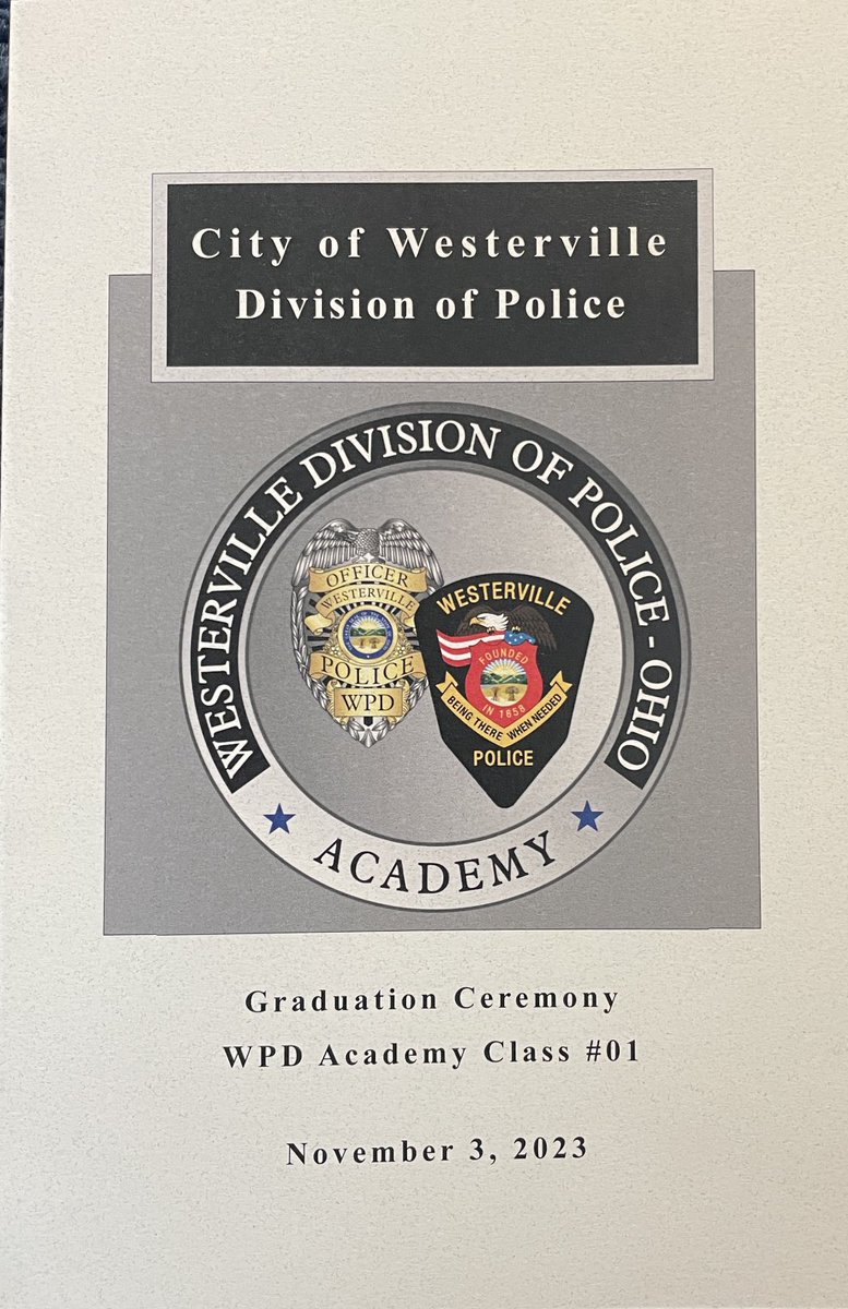 WestervillePD's tweet photo. Congratulations to WPD Academy Class #01 on their graduation and welcome to our 6 new WPD officers! https://t.co/h107hm7u7c