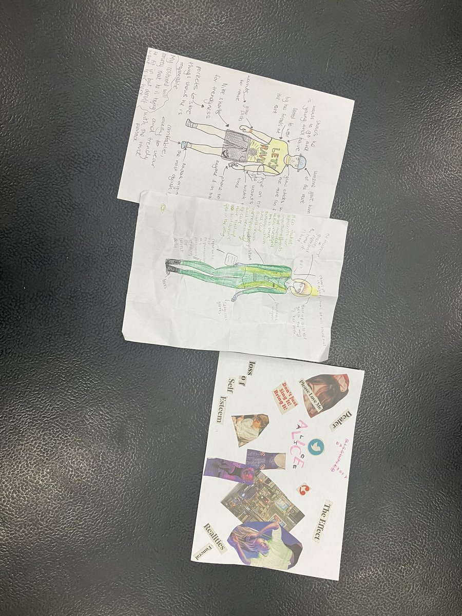 DramaUptonFCJ1's tweet photo. Excellent costume design ideas and presentations from Year 11, this morning.  In preparation for the mock exams through their practical exploration of the set text 🎭 #GCSEDrama #component3 #theroleofthedesigner https://t.co/ShENX4gZ4r