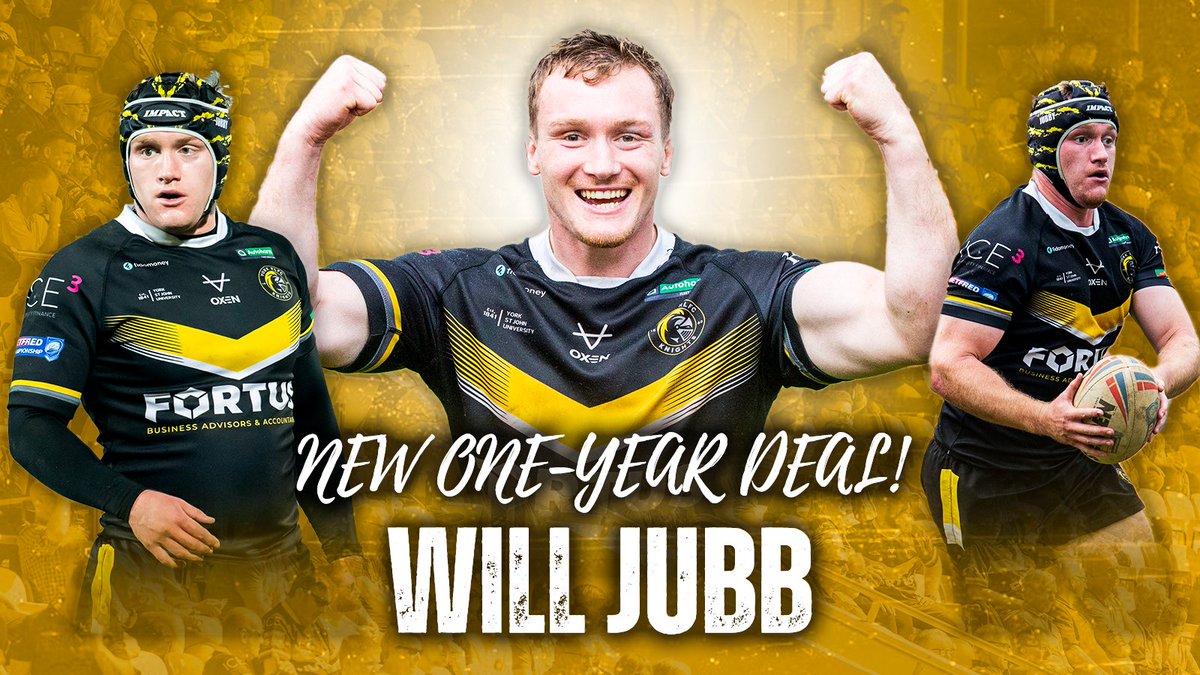 YorkRLFC's tweet photo. 📝 𝙉𝙀𝙒 𝘿𝙀𝘼𝙇 𝙎𝙄𝙂𝙉𝙀𝘿!

York Knights are delighted to announce that hooker @Will_Jubb has signed a new one-year deal, taking him into an eighth season at the Club!

🔗 https://t.co/PoSWlDv85S

#RiseUp | #WeAreYork https://t.co/YZiuBRyJtG