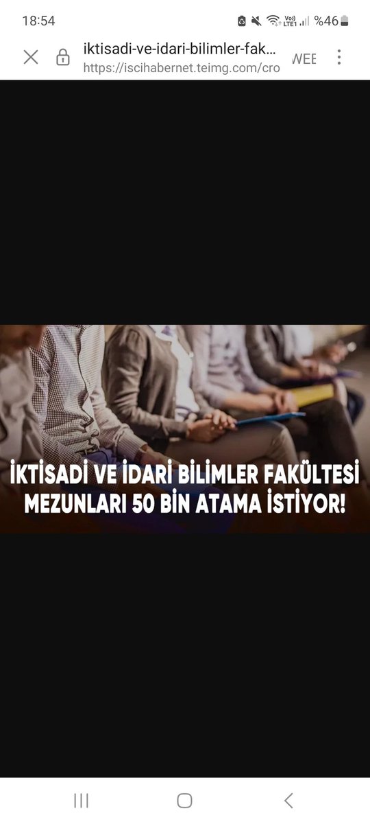 500 bin İ.İ.B.F. mezununun olduğu yerde bu talep çok değil