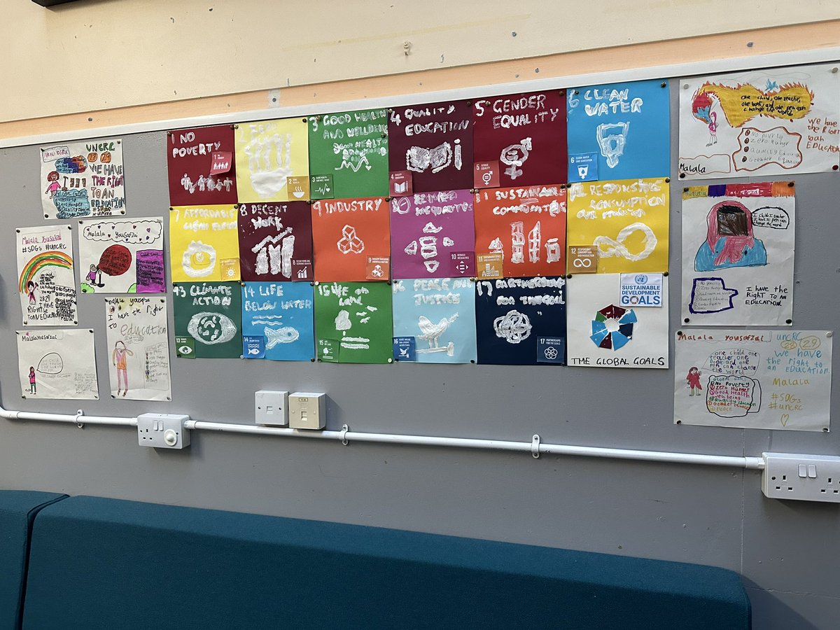 ElliePrimary1's tweet image. We made a Global Goals poster and tried some sketch noting. @bitesizeSDGs  @TheGlobalGoals #sdgs #teachsdgs @Malala