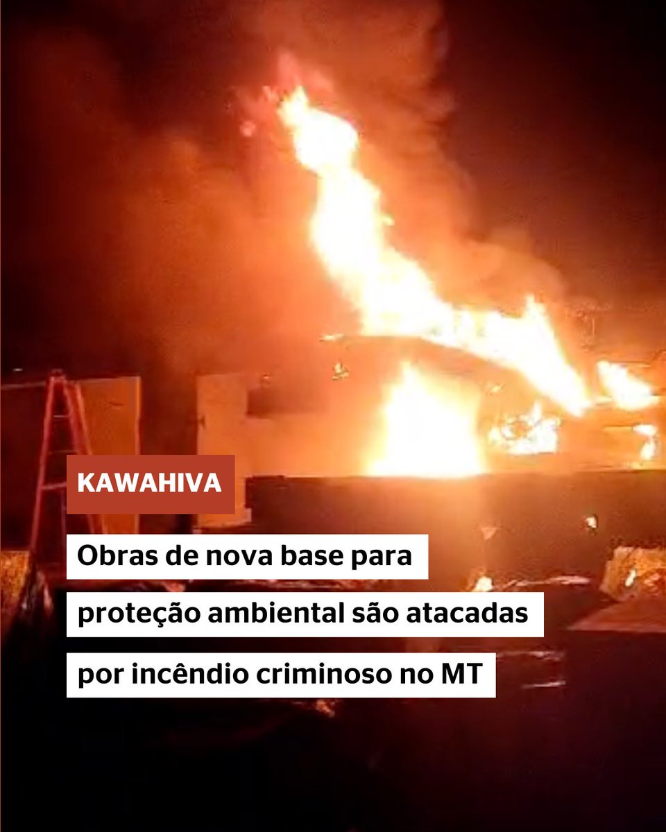 🚨Um ataque criminoso ocorrido nessa segunda-feira (30) destruiu as obras de uma nova base da Secretaria de Meio Ambiente do Mato Grosso.

Descubra no fio abaixo por que isso é terrível para a Amazônia e para os #IndígenasIsolados Kawahiva 👇.

1/6
#DemarcaKawahiva