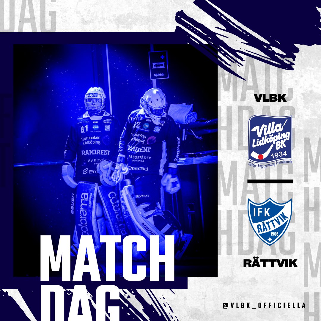 💙🙌 Idag ska vi färga Sparbanken Lidköping Arena i blått och vitt - matchstart 16.30!