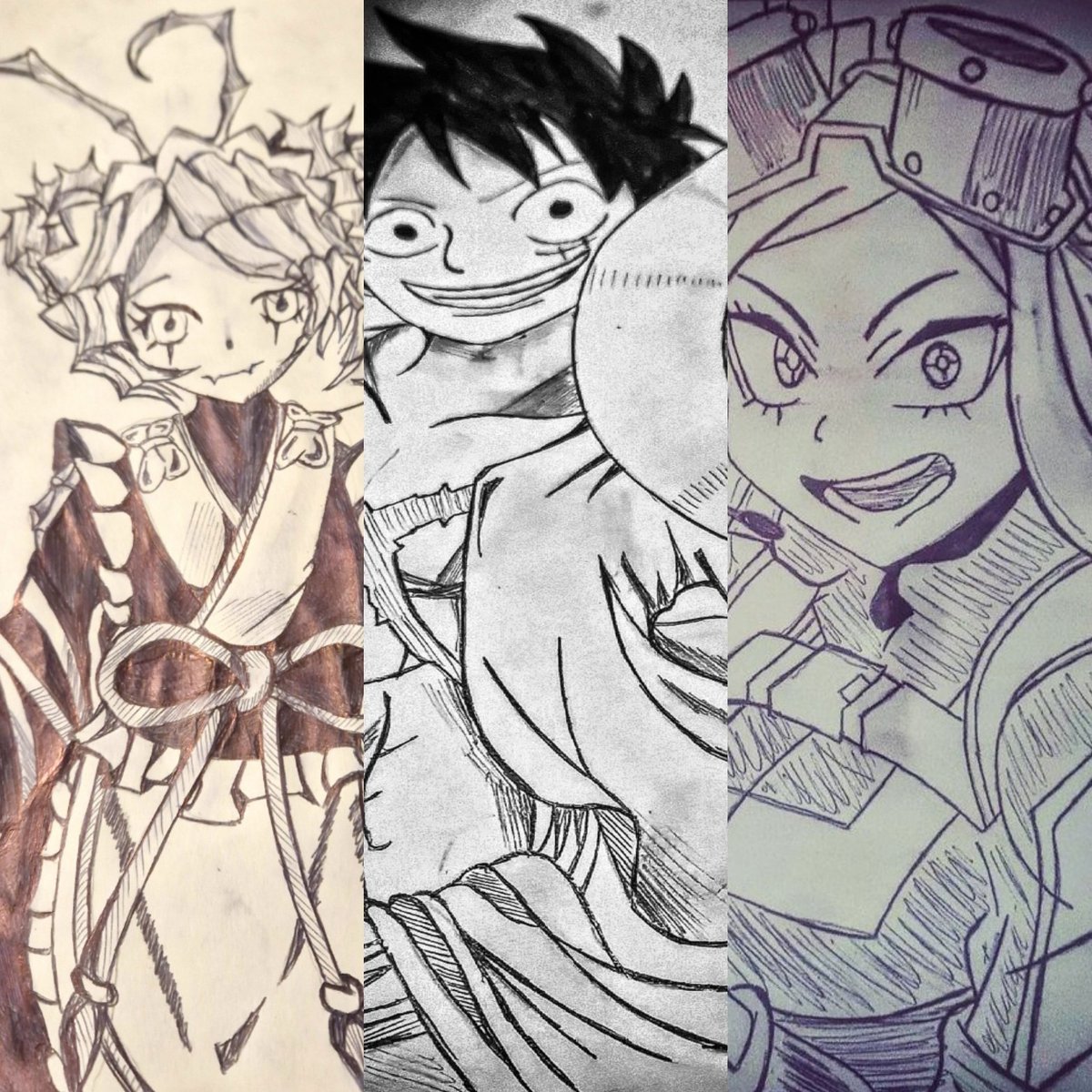 AlienInvader95's tweet photo. #art #ONEPIECE #MyHeroAcademia #Overlord #AnimeArt #anime https://t.co/p53GuS09RP