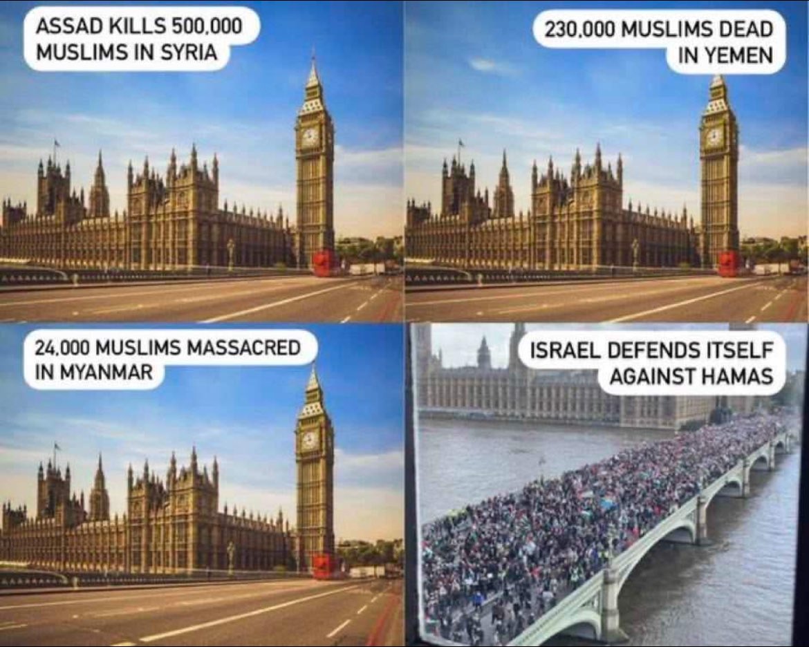 The selective outrage we're seeing since October 7 makes me sick.