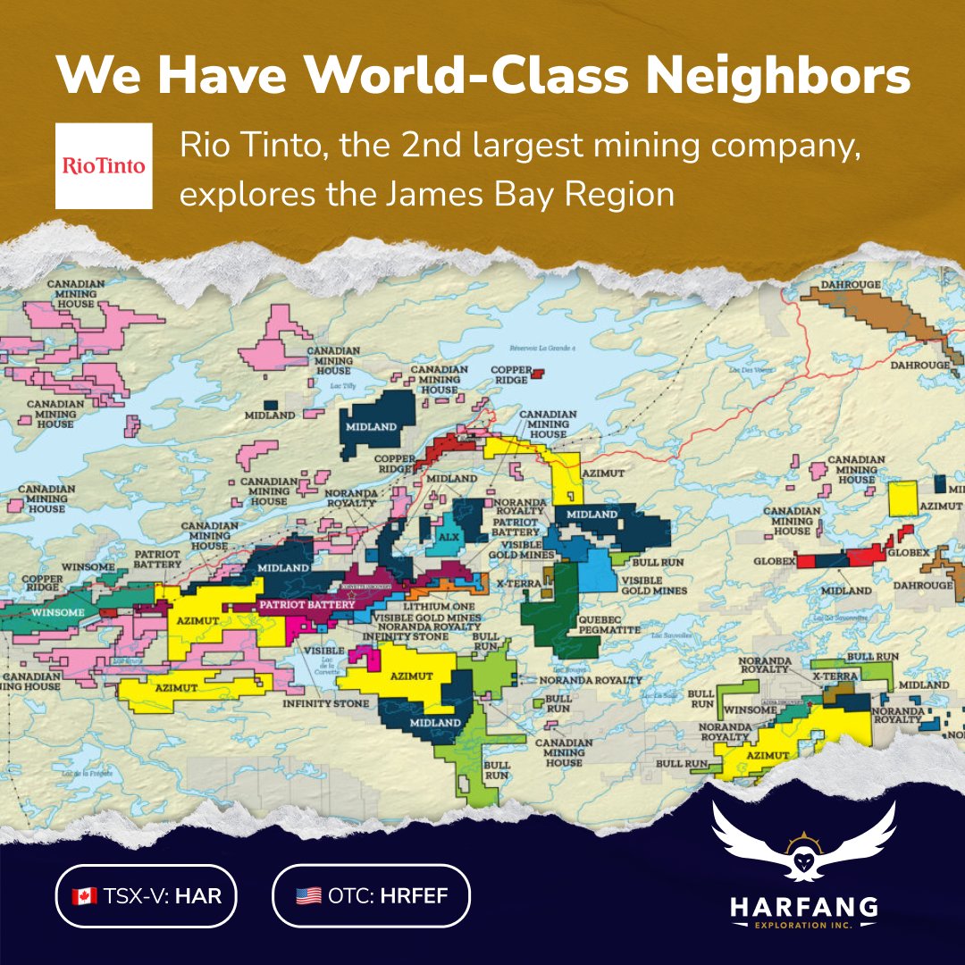Rio Tinto Exploration Canada, the second largest mining company globally recently entered the James Bay lithium rush.

The decision by Rio Tinto to enter the James Bay region further validates the area in becoming the hottest lithium exploration region in NA.