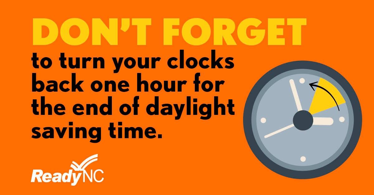 Get ready to turn clocks back one hour as daylight saving time ends