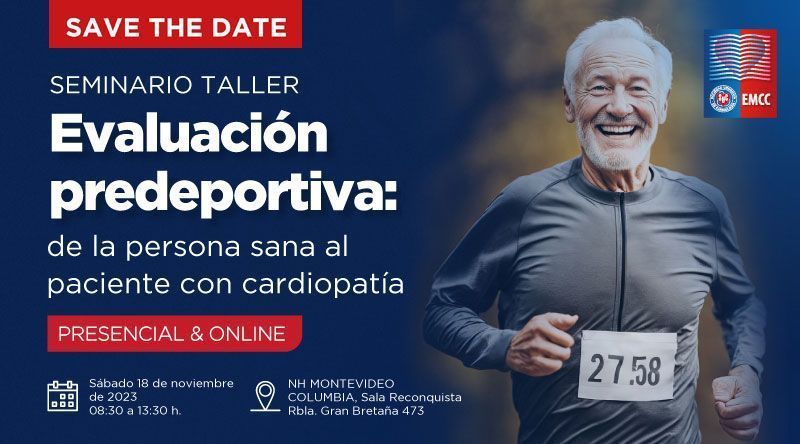 SUC_cardiologia's tweet photo. 👉 Seminario Taller de la Comisión de Educación Médica Continua de la SUC. 
Evaluación Predeportiva: de la persona sana al paciente con cardiopatía. No te lo pierdas! Presencial &amp; online 📅 Sábado 18 de Noviembre de 2023, 8:30 hs.
🔴Más información aquí: https://t.co/nN9H0hvgs3 https://t.co/lyE5WXA1Kb