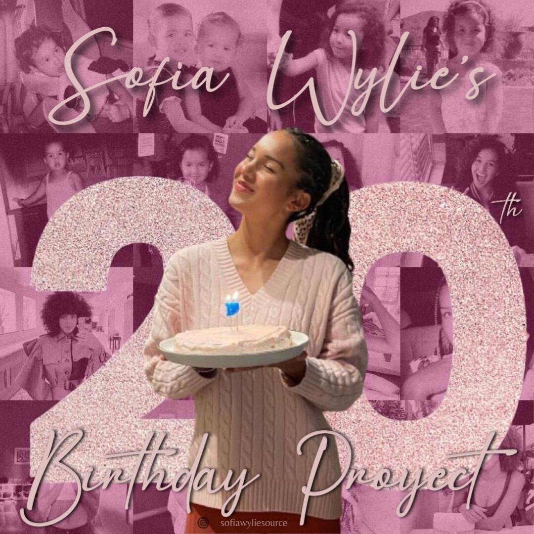 sofiawyliesourc's tweet photo. Sofia Wylie's 20th Birthday Project 🎂🎉

Below you can find all the instructions to be followed if you are interested in joining. Any questions can be dm'ed either here on twitter or ig...hope you're all able to participate and give Sofia all the love she deserves on her day 💕 https://t.co/YZhy7kPsa1