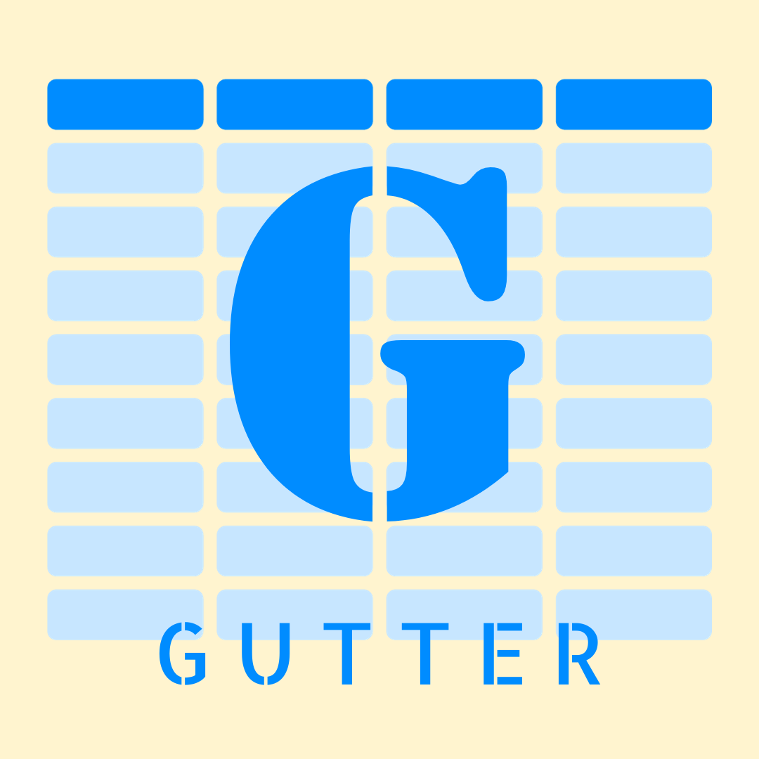 CustomFitOnline's tweet photo. Gutter refers to the space or margin that exists between columns or areas in a layout, particularly in print design, such as magazines, brochures, or newspapers. 

#GraphicDesignTerms https://t.co/bcNiwagxFZ