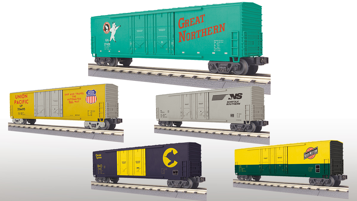 M.T.H. Electric Trains has announced a 2024 production of the RailKing O Gauge 50’ Double Door Plugged Box Cars in a variety of railroad liveries.  The cars are slated to begin appearing on M.T.H. Authorized Retailer shelves in April 2024. Learn more: mthtrains.com/news/824
