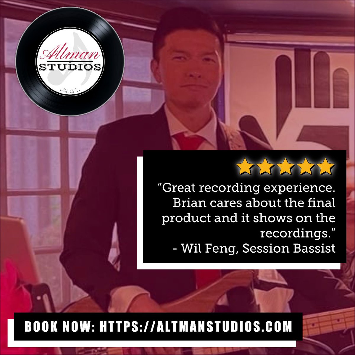 Every project is special and important, and no project is too big or too small.

Book your next session with us today here:
altmanstudios.com/booknow

Or if you want to ask some questions first, schedule a discovery call:
altmanstusios.com/discoverycall