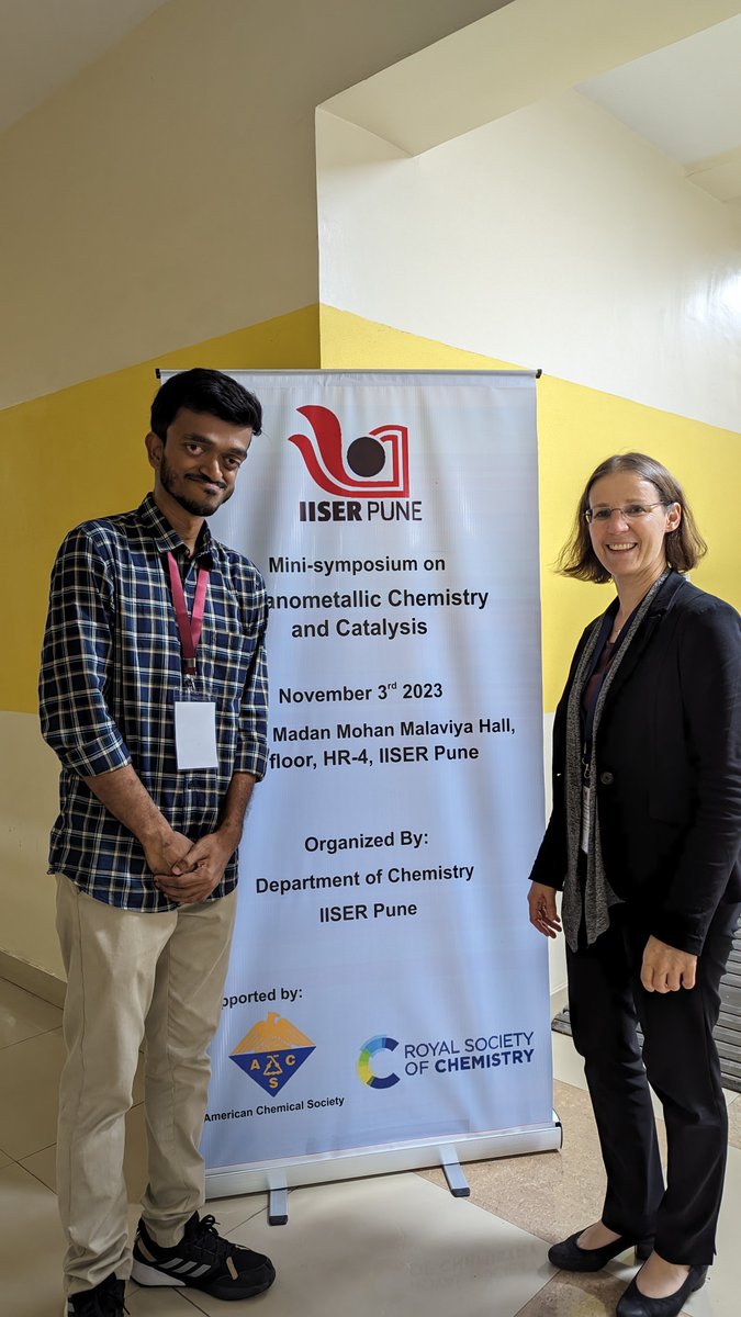Kishalay Biswas (@kbiswas05) on Twitter photo It's been a privilege to host you here at <a href="/IISERPune/">IISER Pune</a>. Really enjoyed your talk.
Thank you for coming,
<a href="/DehnenStefanie/">Stefanie Dehnen</a>
(Editor-in-Chief <a href="/InorgChem/">Inorganic Chemistry</a>). It's been a privilege to host you here at <a href="/IISERPune/">IISER Pune</a>. Really enjoyed your talk.
Thank you for coming,
<a href="/DehnenStefanie/">Stefanie Dehnen</a>
(Editor-in-Chief <a href="/InorgChem/">Inorganic Chemistry</a>).