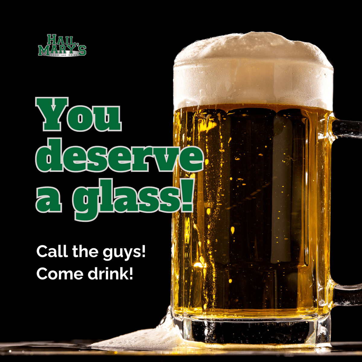 HailMarys2's tweet photo. Whether it's been a long day or you're simply in the mood to unwind, Hail Mary's is the place to be. 🔥

Come and call the guys, gather around, and let's toast to good times and great food. https://t.co/wlCiQh76Tm