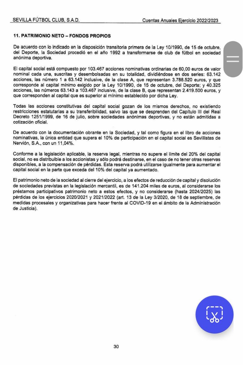 alvarofm84's tweet photo. @crdelaosa Los préstamos participativos, aunque figuran como deuda en el balance, se consideran como fondos propios a efectos del cálculo. Se explica en las propias CCAA. https://t.co/d4a9lUgi8W